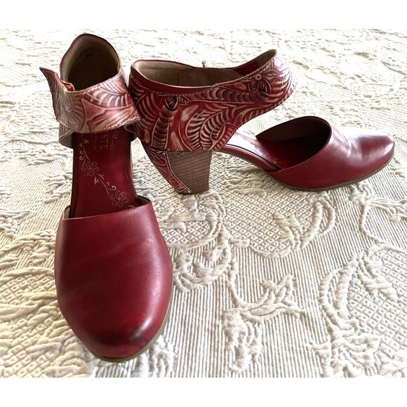 Spring Step L'Artiste Toolie Red Pump Ladies 42 /11 - Picture 1 of 13